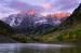 L3011 Alpen Glow on Maroon Bells & Fall Colors<br>